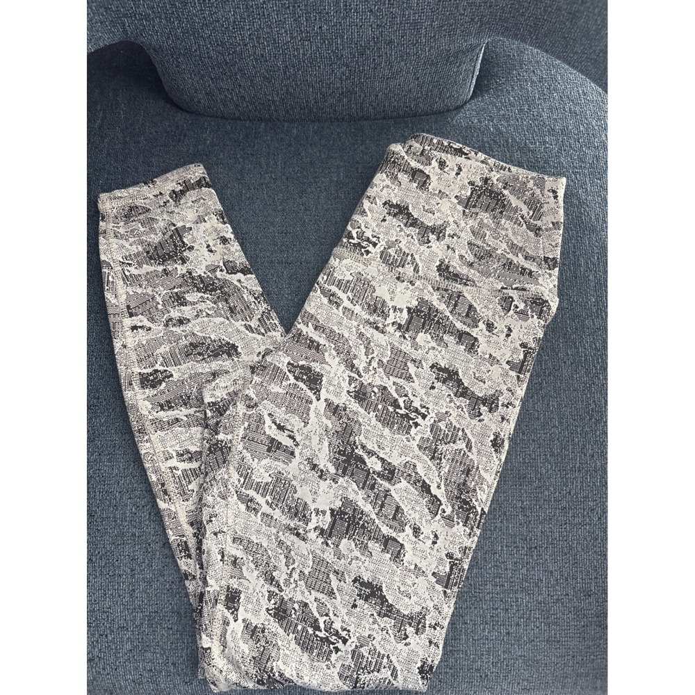 Spyder Activewear Leggings Black White‎ Patterned Athletic Womens